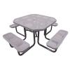 46" Octagon Perforated Picnic Table 46" Octagon Perforated Picnic Table